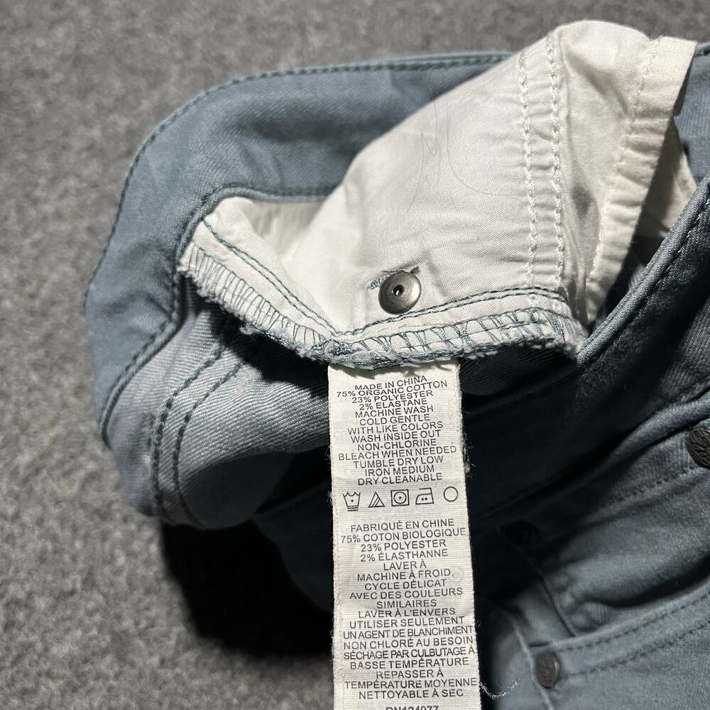 Prana Kara Pants Womens 6/28 Blue Gray Twill Straight Leg Stretch Casual Jeans - Picture 7 of 10